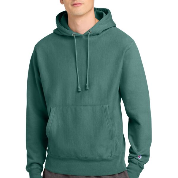 ® Reverse Weave ® Garment Dyed Hooded Sweatshirt Thumbnail