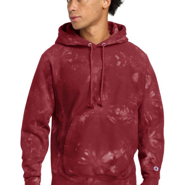 ® Reverse Weave ® Scrunch Dye Tie Dye Hooded Sweatshirt Thumbnail